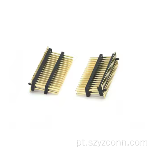 Conector de cabeçalho de pino de passo de 1,27 mm Plástico duplo